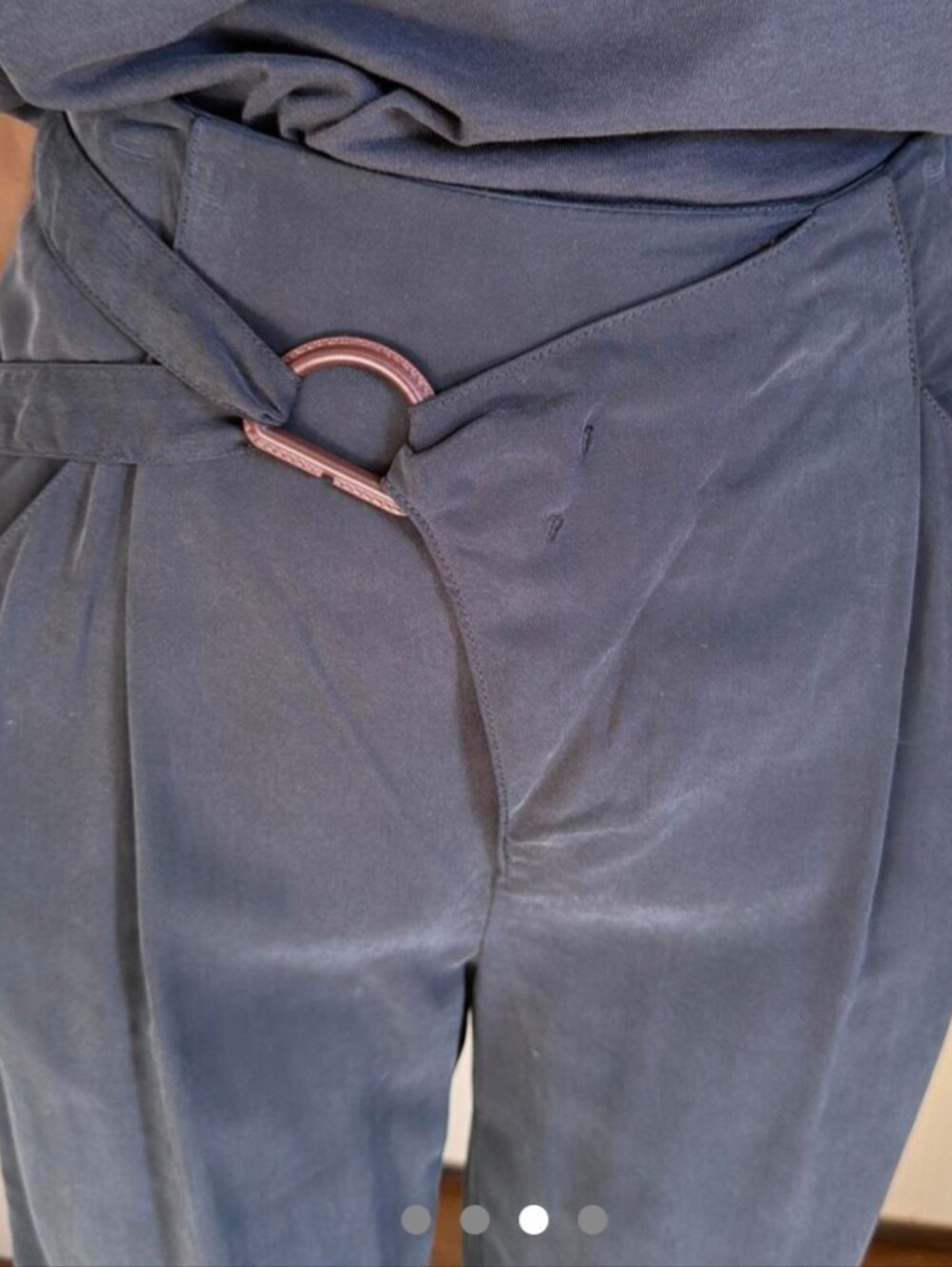 by Anthropologie Black Pants with belt buckle Women's Size XS - Picture 3 of 11